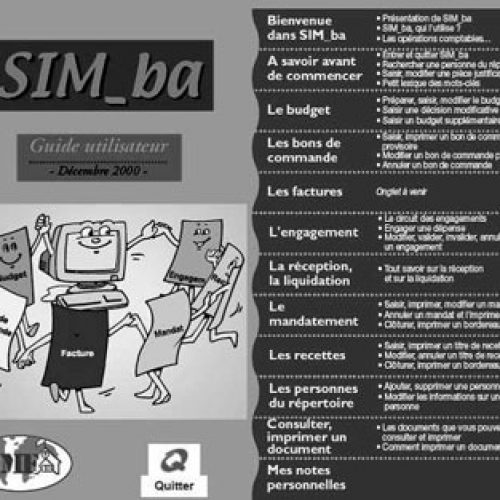SIM_ba : Un progiciel pour la comptabilité des Ctd